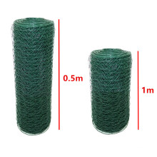 ISO Galvanized Steel Galvanized Woven Hexagonal Wire Mesh In Roll Netting Garden Craft